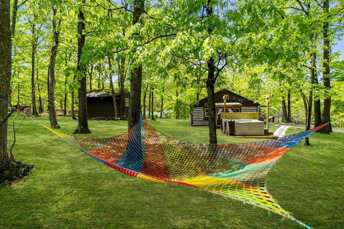 Modernized Log Cabin W Hot Tub Fire Pit & Views เบิร์กลีย์สปริงส์ ภายนอก รูปภาพ